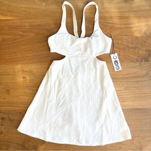 NWT Gigi C. Cutout Tennis Pickleball Workout Dress White Size XS